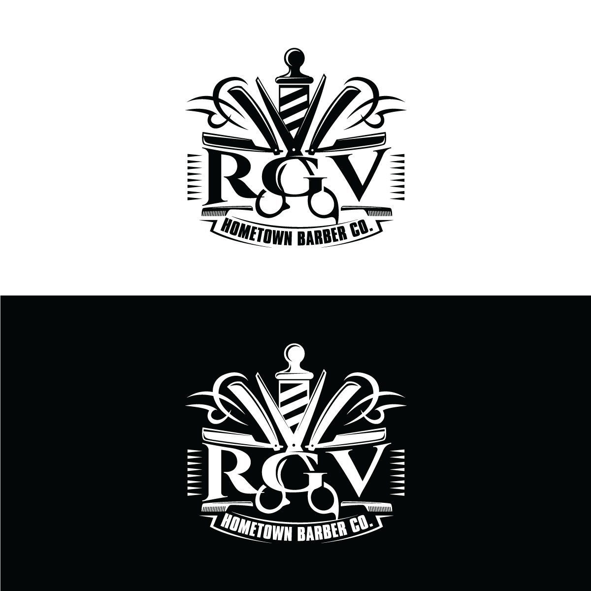 Logo Design by prodesigns99 for RGV Hometown Barber Co. | Design #33605078