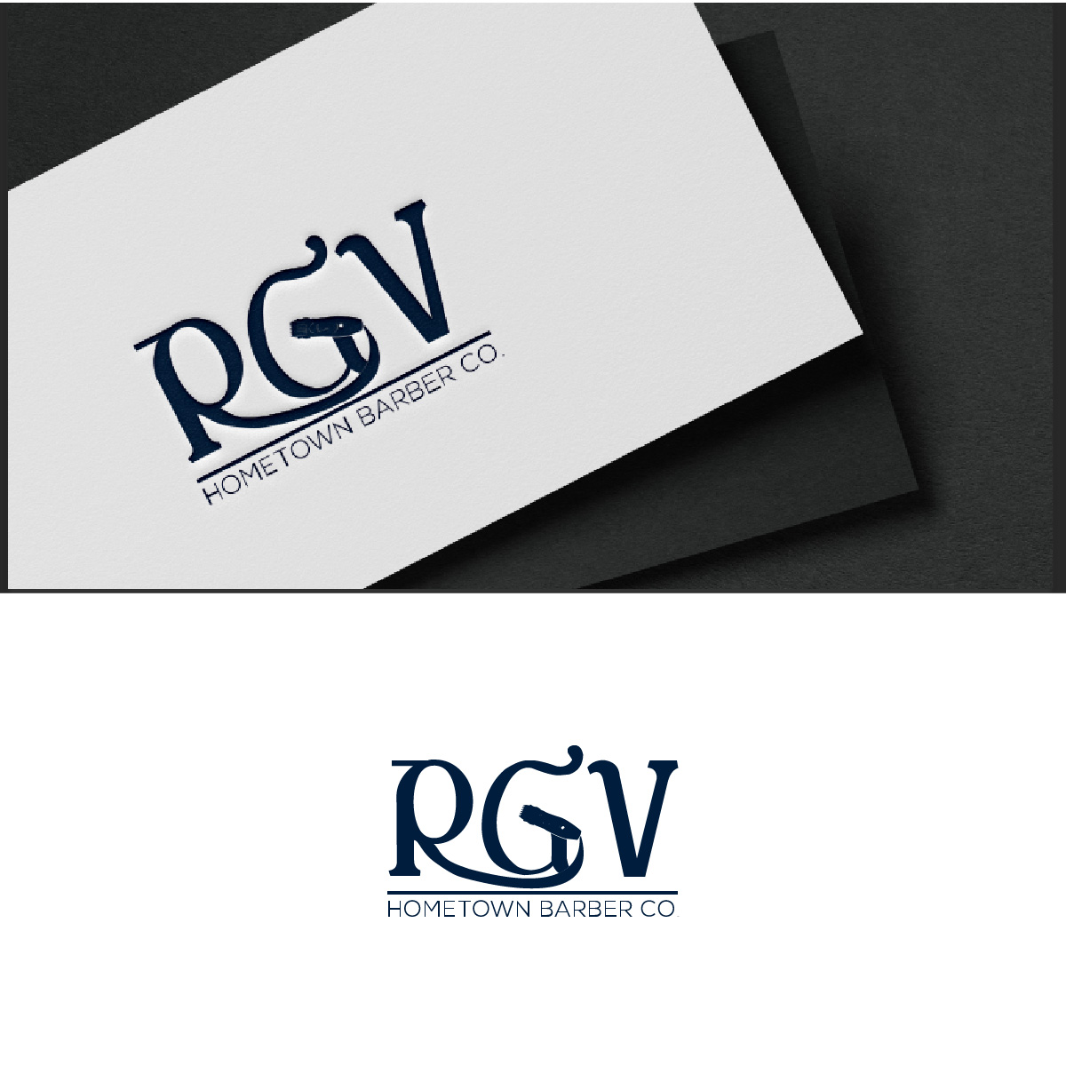 Logo Design by fly  design for RGV Hometown Barber Co. | Design #33602125