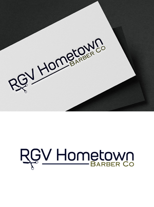 Logo Design by fly  design for RGV Hometown Barber Co. | Design: #33610904