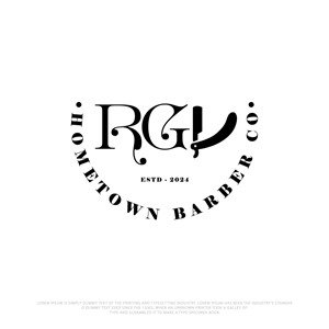 Logo Design by webeezine for RGV Hometown Barber Co. | Design: #33612484