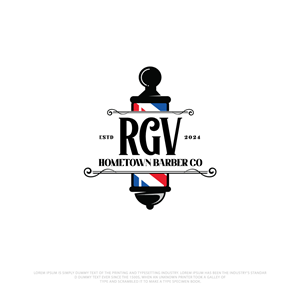 Logo Design by webeezine for RGV Hometown Barber Co. | Design: #33612485