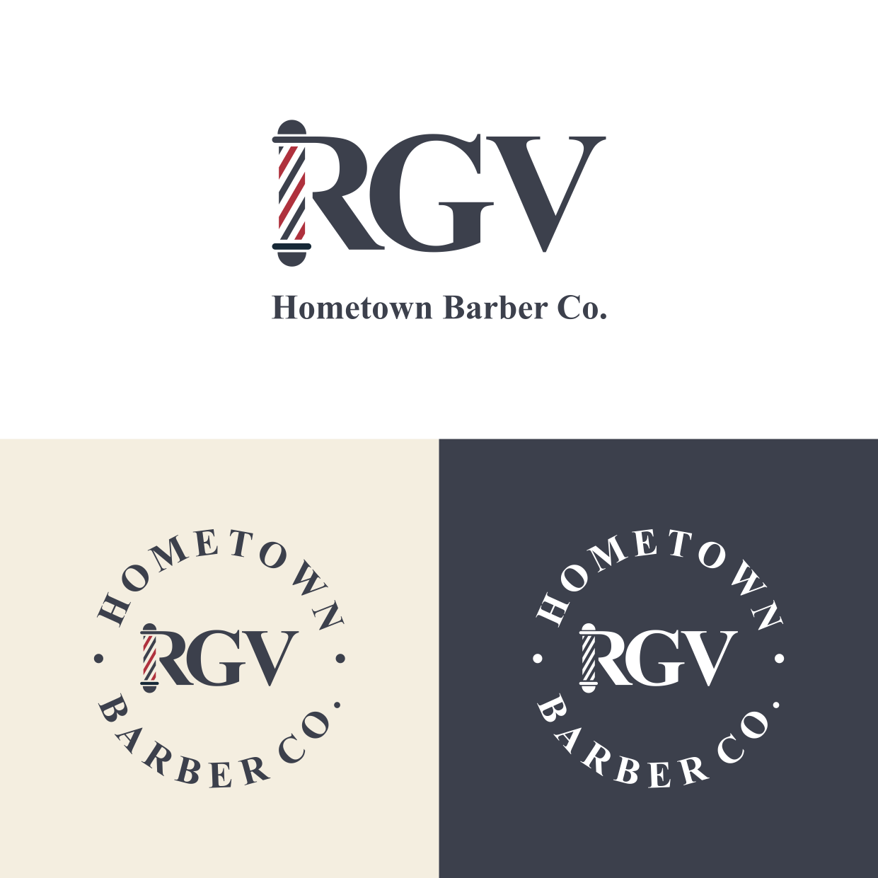 Logo Design by sudego for RGV Hometown Barber Co. | Design #33616001