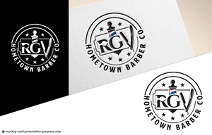 Logo Design by Rubia@ for RGV Hometown Barber Co. | Design: #33611040