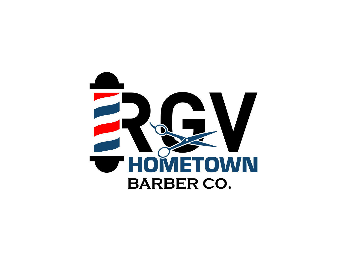 Logo Design by BNdesigner for RGV Hometown Barber Co. | Design #33621454
