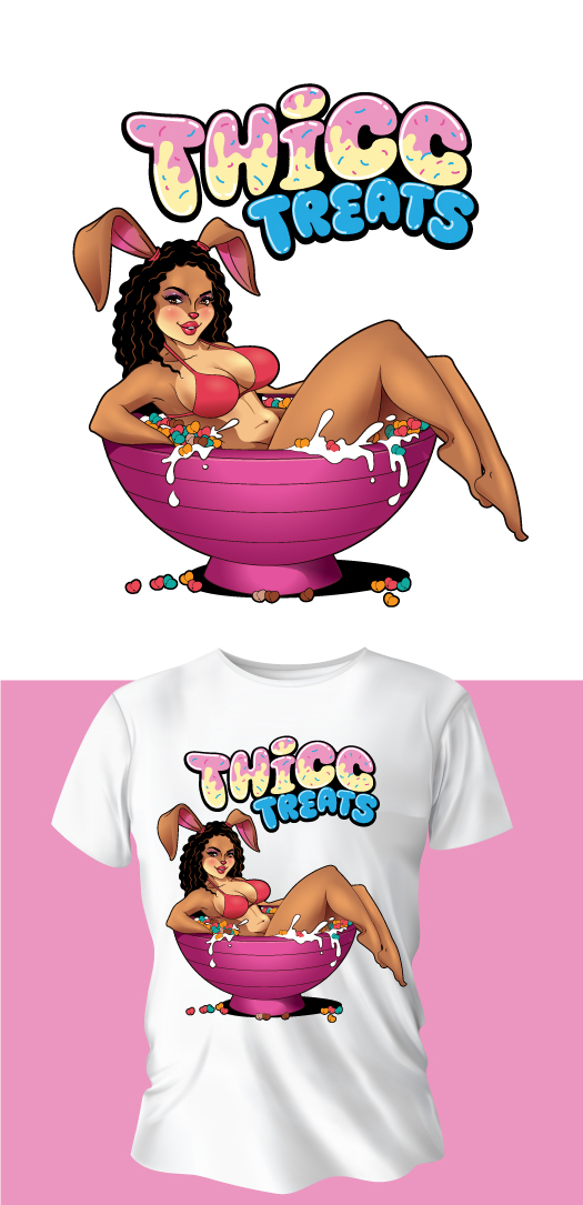 T-shirt Design by ally designs for Thicc Treats | Design #33620223