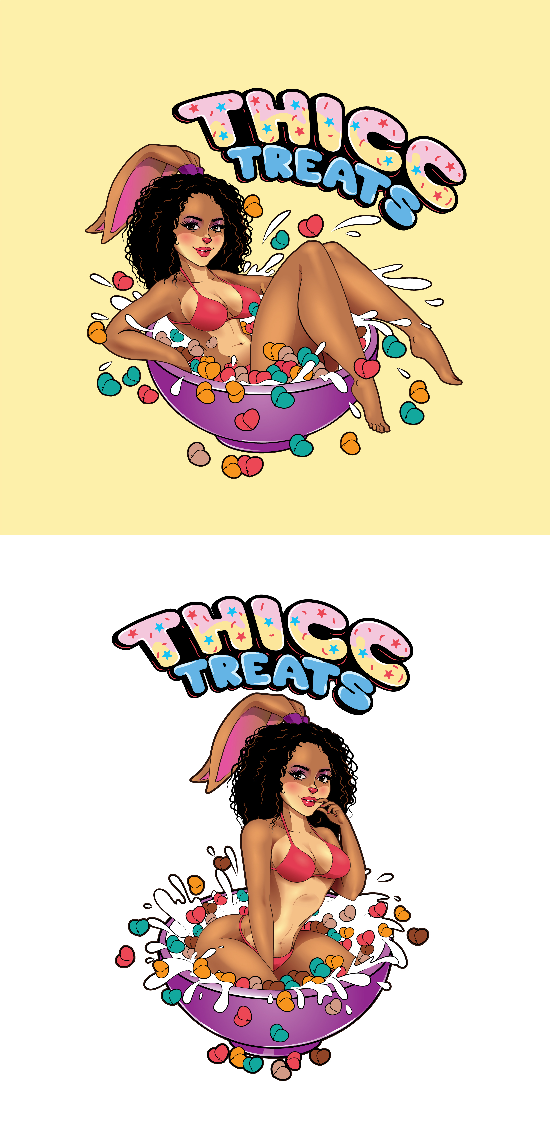 T-Shirt-Design von ally designs für Thicc Treats | Design #33644848