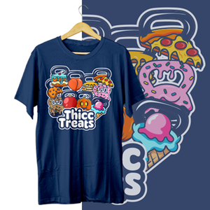 T-shirt Design by HELLOCRUNK for Thicc Treats | Design #33675937