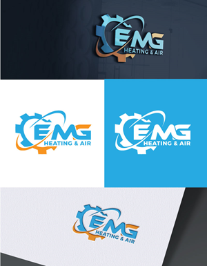 Logo Design by Cliping_path for EMG Heating & Air  | Design: #33628266