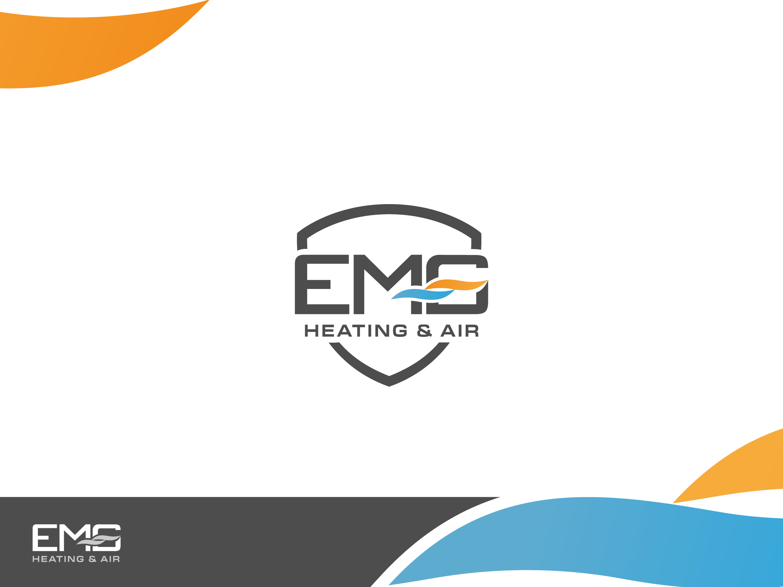 Logo Design by allynien for EMG Heating & Air  | Design #33611805