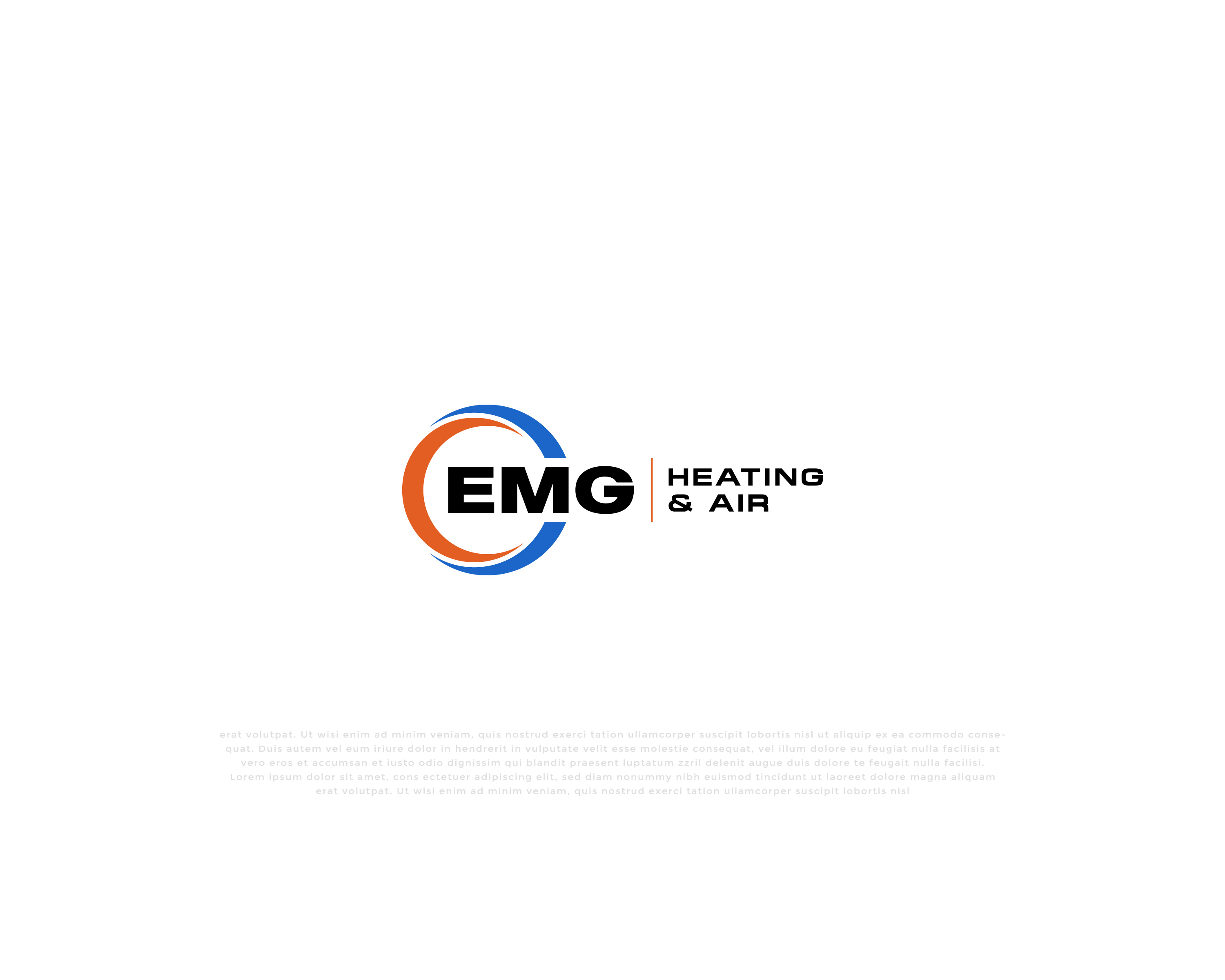 Logo Design by mehedi.h for EMG Heating & Air  | Design #33603301