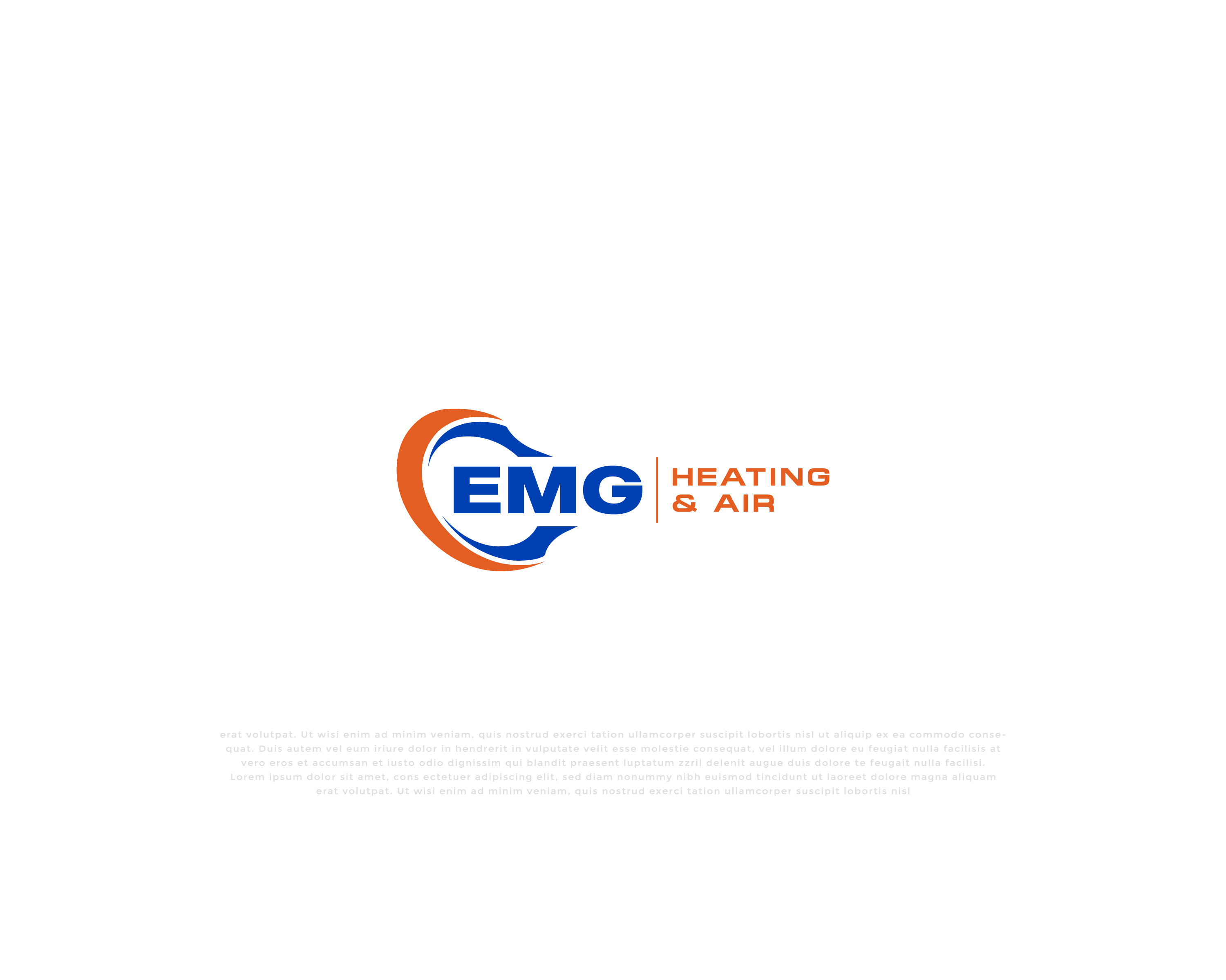 Logo Design by mehedi.h for EMG Heating & Air  | Design #33603678