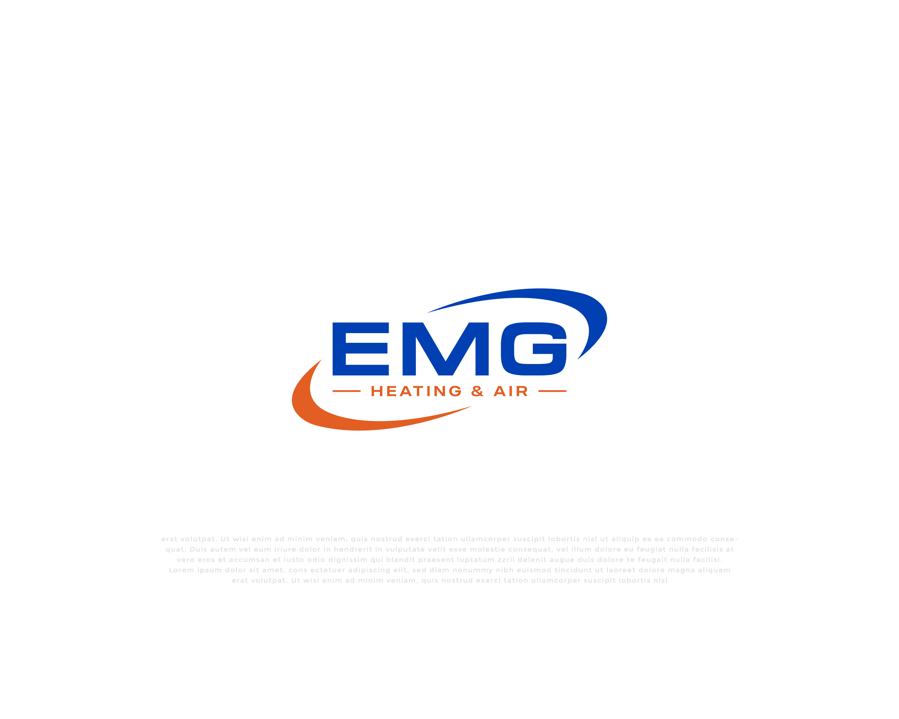 Logo Design by mehedi.h for EMG Heating & Air  | Design #33603883