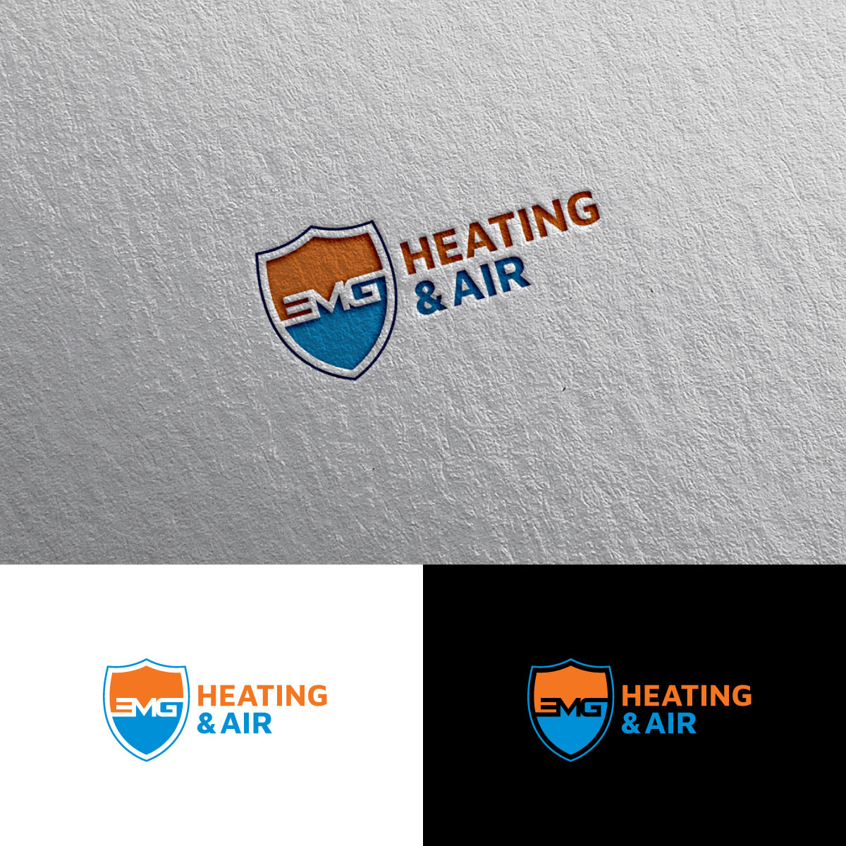 Logo Design by chris Ray for EMG Heating & Air  | Design #33601940