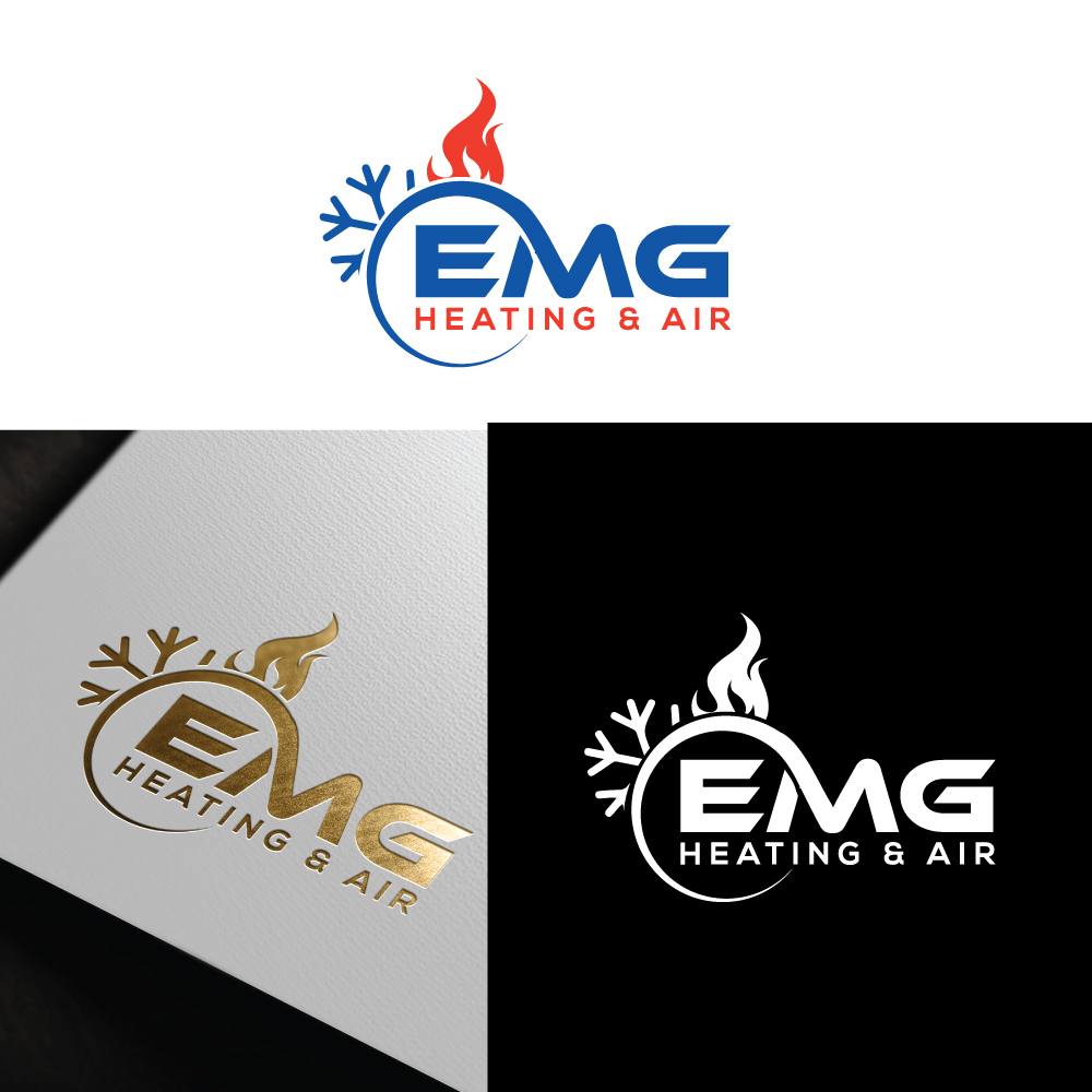 Logo Design by Md Nurullah 1 for EMG Heating & Air  | Design #33604485