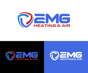 Logo Design by HeroG®APHIX for EMG Heating & Air  | Design: #33643364