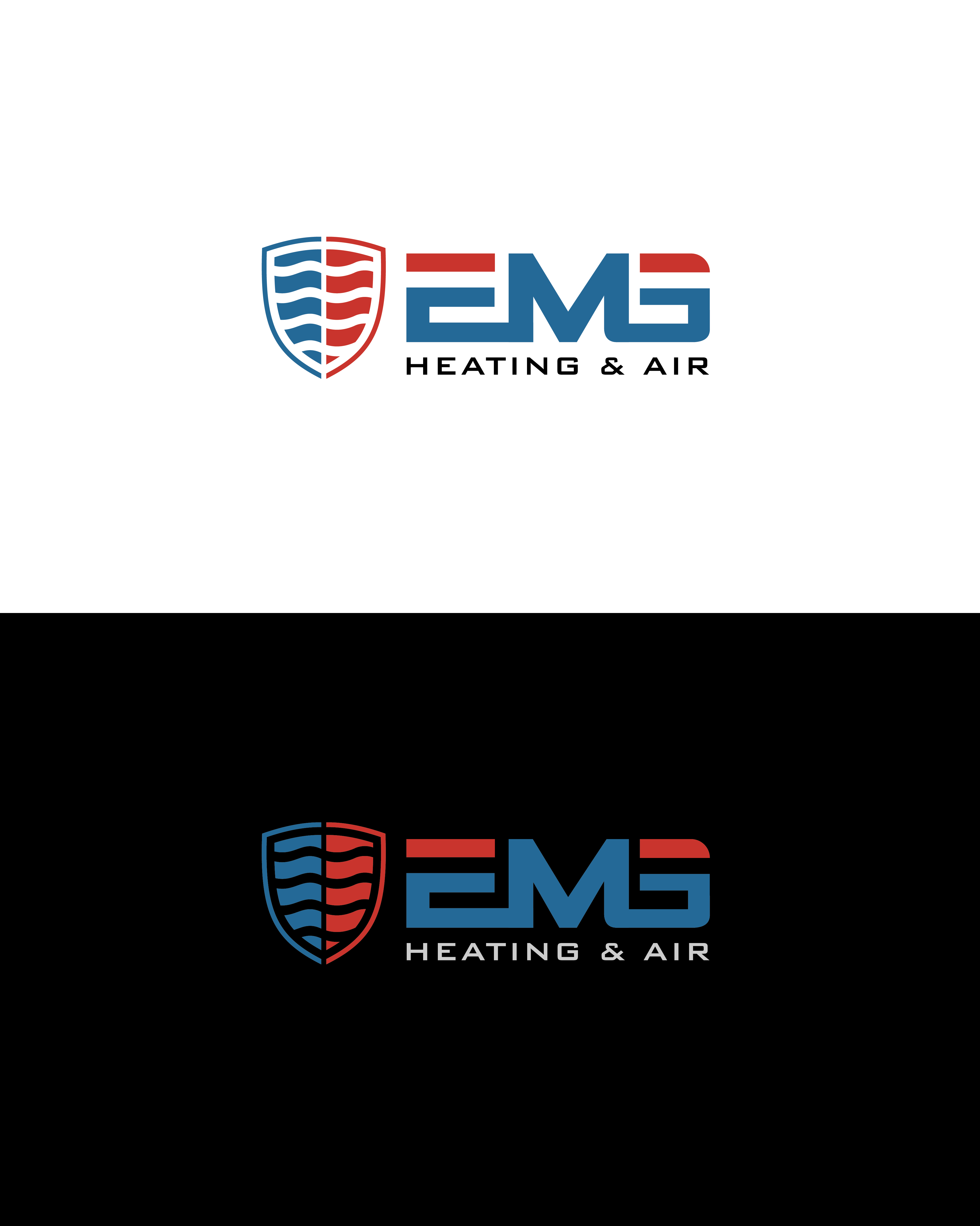 Logo Design by TDAC for EMG Heating & Air  | Design #33604744