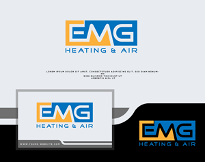 Logo Design by uzzal100 for EMG Heating & Air  | Design #33609928