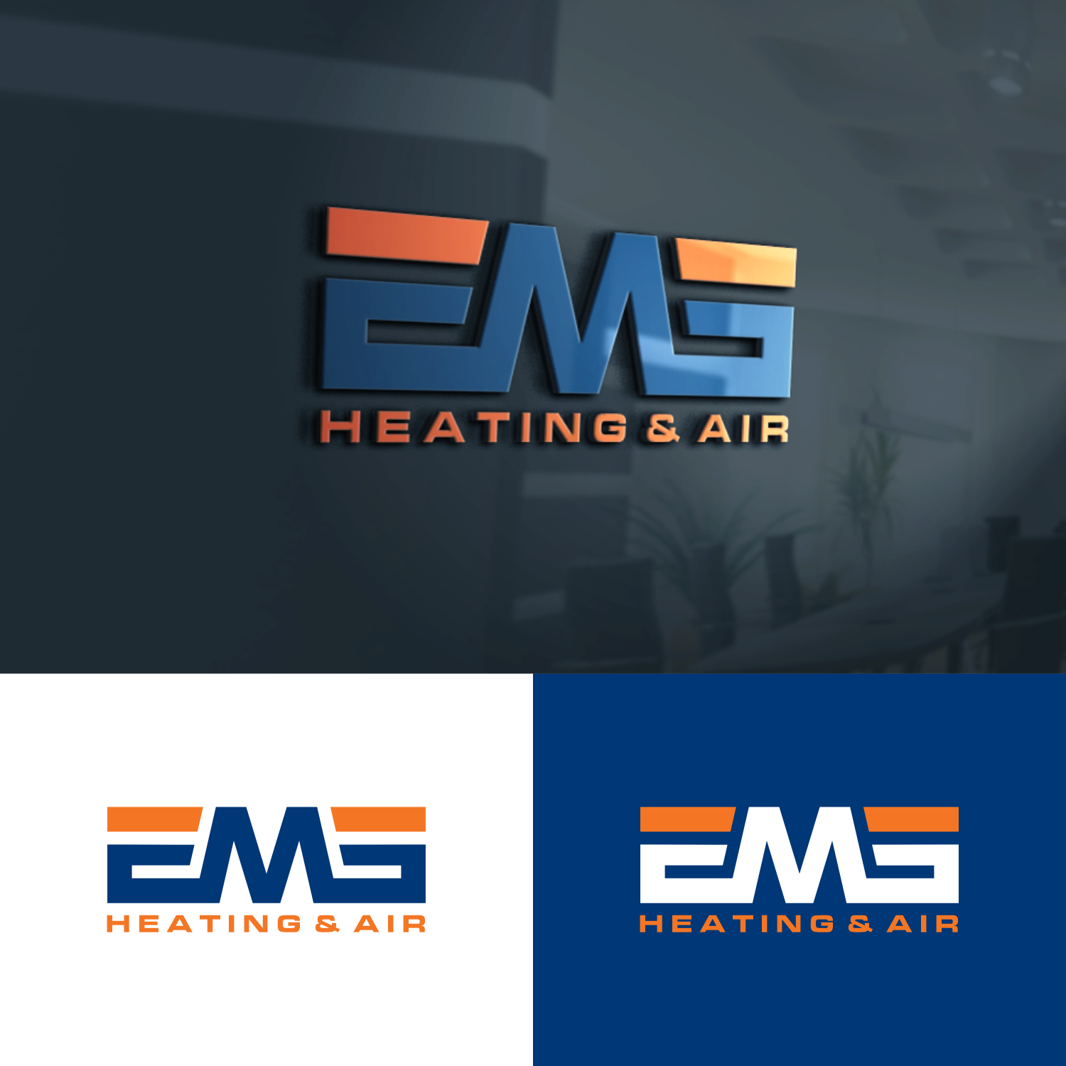 Logo Design by 16surya for EMG Heating & Air  | Design #33602544