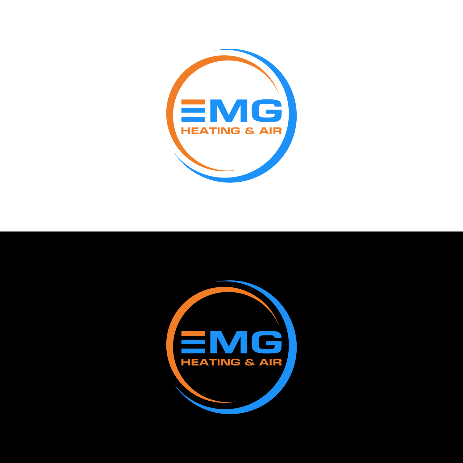 Logo Design by anak hits for EMG Heating & Air  | Design #33602390