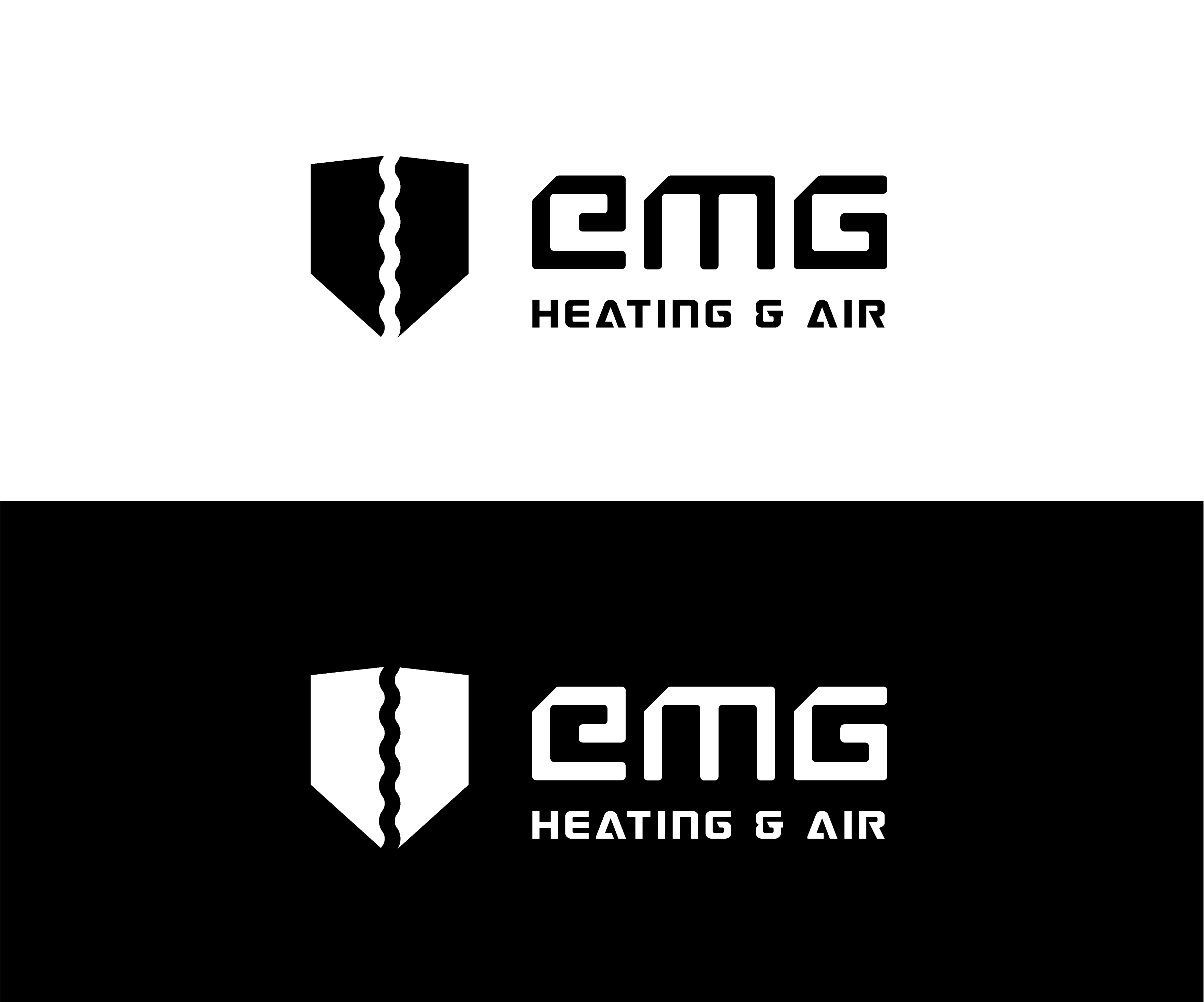 Logo Design by Drawing Room for EMG Heating & Air  | Design #33613054