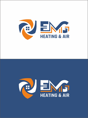 Logo Design by Robert Macwan for EMG Heating & Air  | Design #33642930