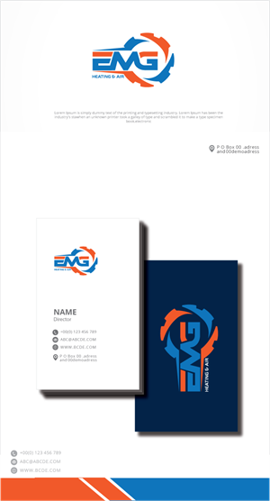 Logo-Design von zebronicgraphic für EMG Heating & Air  | Design: #33603429
