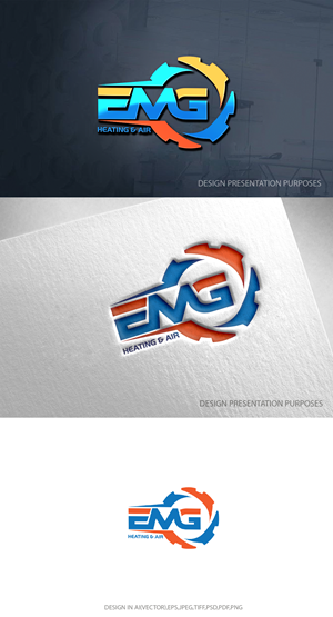 Logo-Design von zebronicgraphic für EMG Heating & Air  | Design: #33603430
