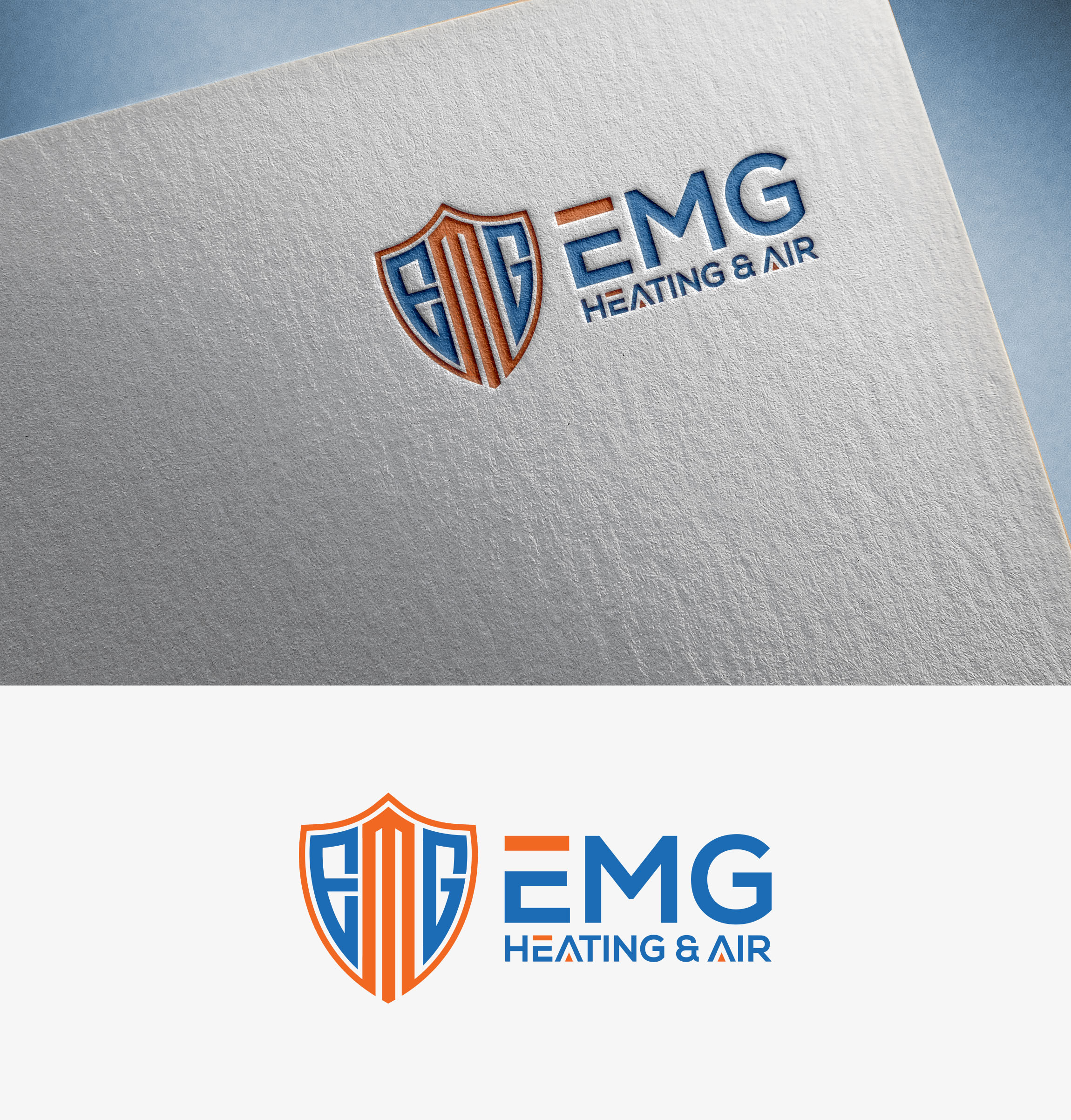 Logo Design by aexo for EMG Heating & Air  | Design #33602714