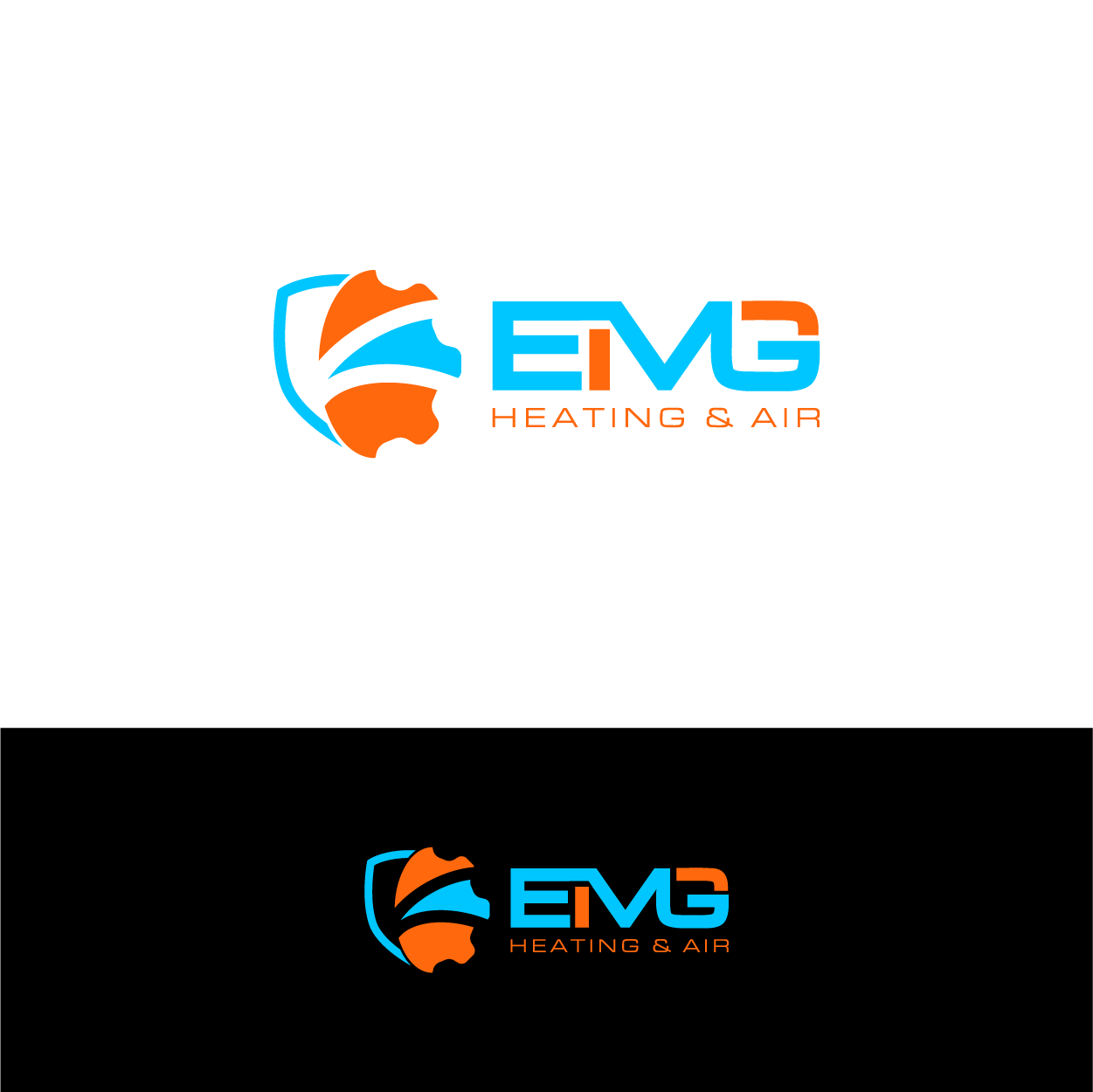 Logo Design by Fauzan Zainal for EMG Heating & Air  | Design #33647525
