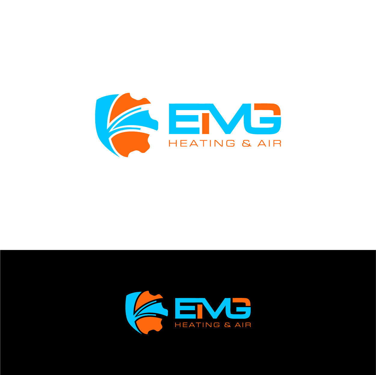 Logo Design by Fauzan Zainal for EMG Heating & Air  | Design #33647526