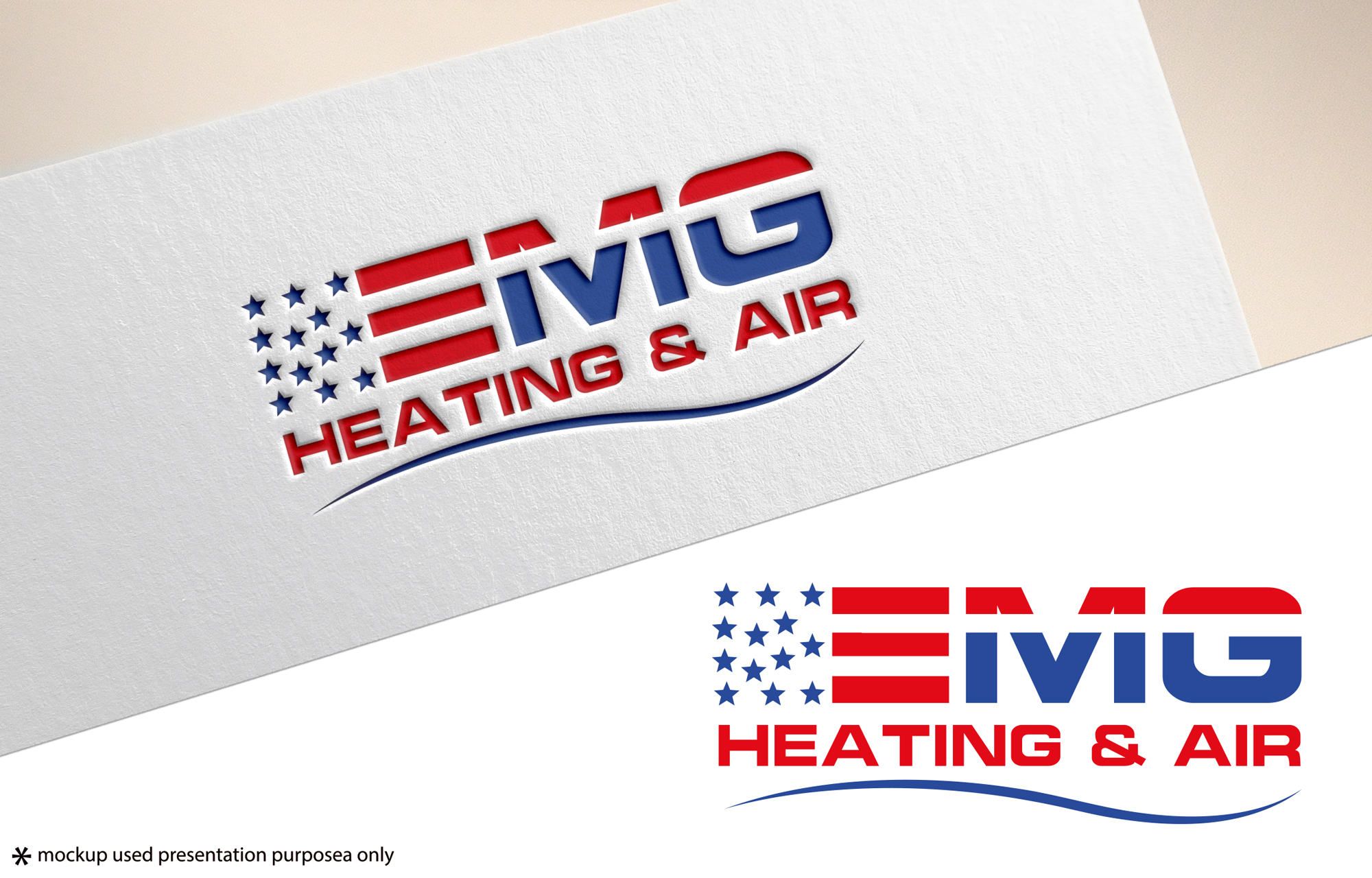 Logo Design by Rubia@ for EMG Heating & Air  | Design #33624128