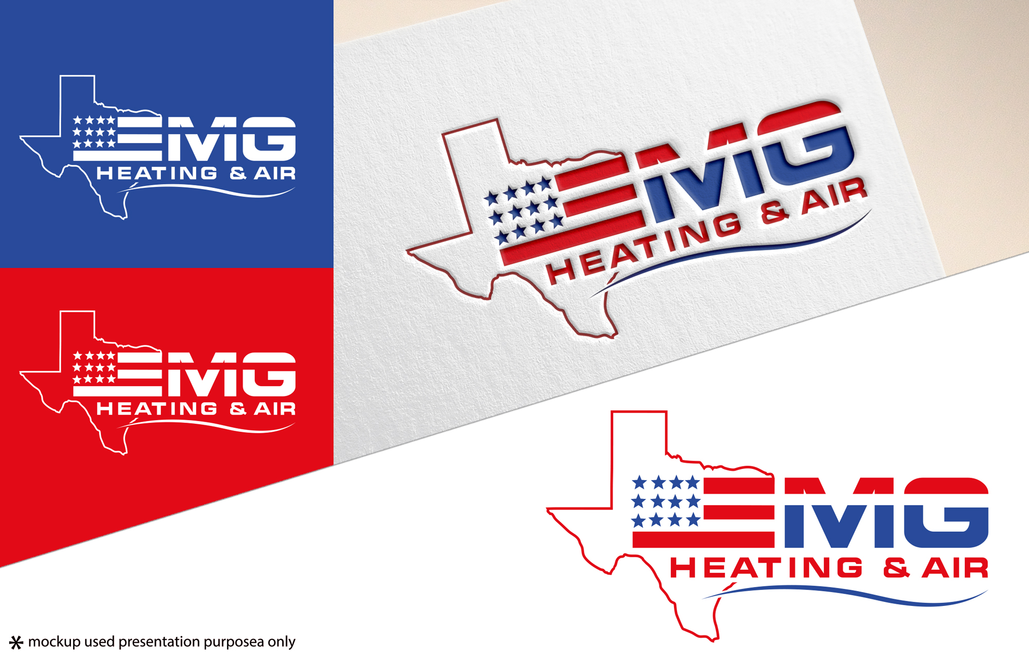Logo Design by Rubia@ for EMG Heating & Air  | Design #33631592
