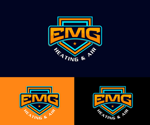 Logo Design by Ansh Design for EMG Heating & Air  | Design: #33610083