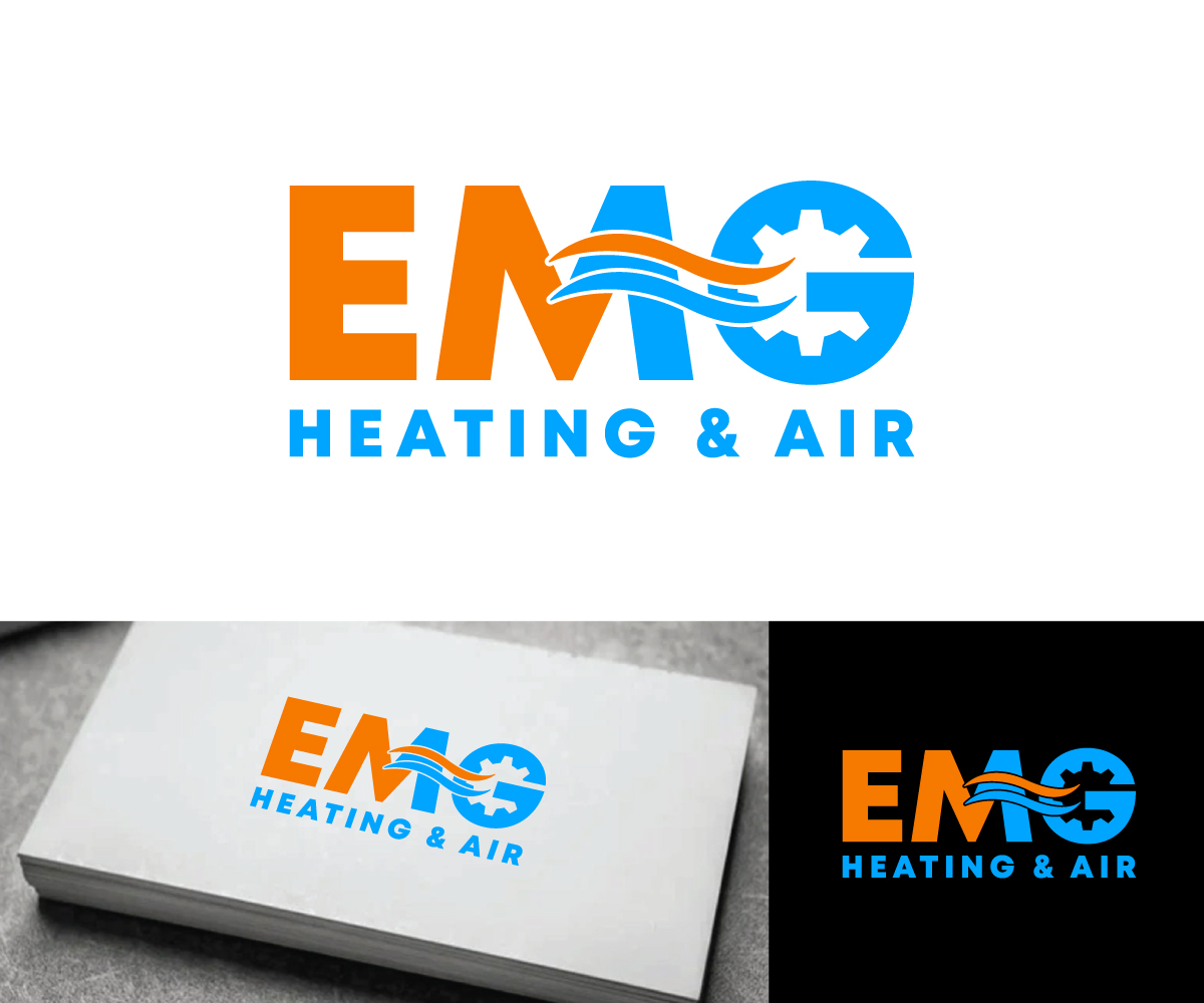 Logo Design by Ansh Design for EMG Heating & Air  | Design #33610086