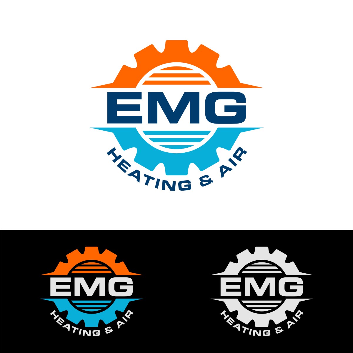 Logo Design by OrianO-70 for EMG Heating & Air  | Design #33647500