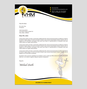 Letterhead Design by sadikul islam for Messiah Reigns Church Los Angeles | Design: #33621366
