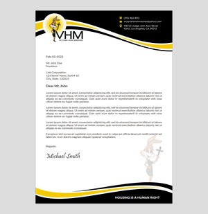 Letterhead Design by sadikul islam for Messiah Reigns Church Los Angeles | Design: #33621367