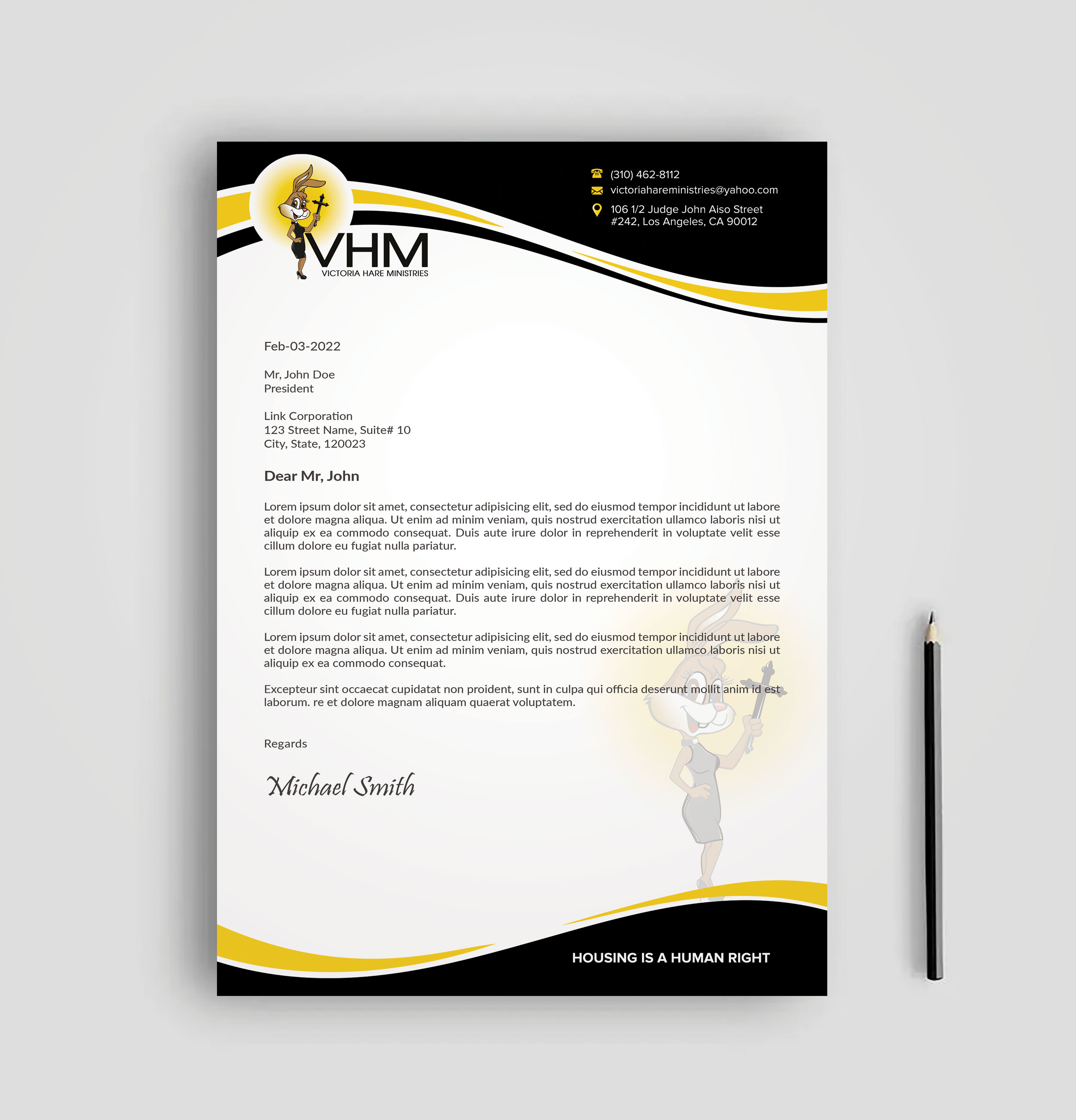 Letterhead Design by sadikul islam for Messiah Reigns Church Los Angeles | Design #33621369