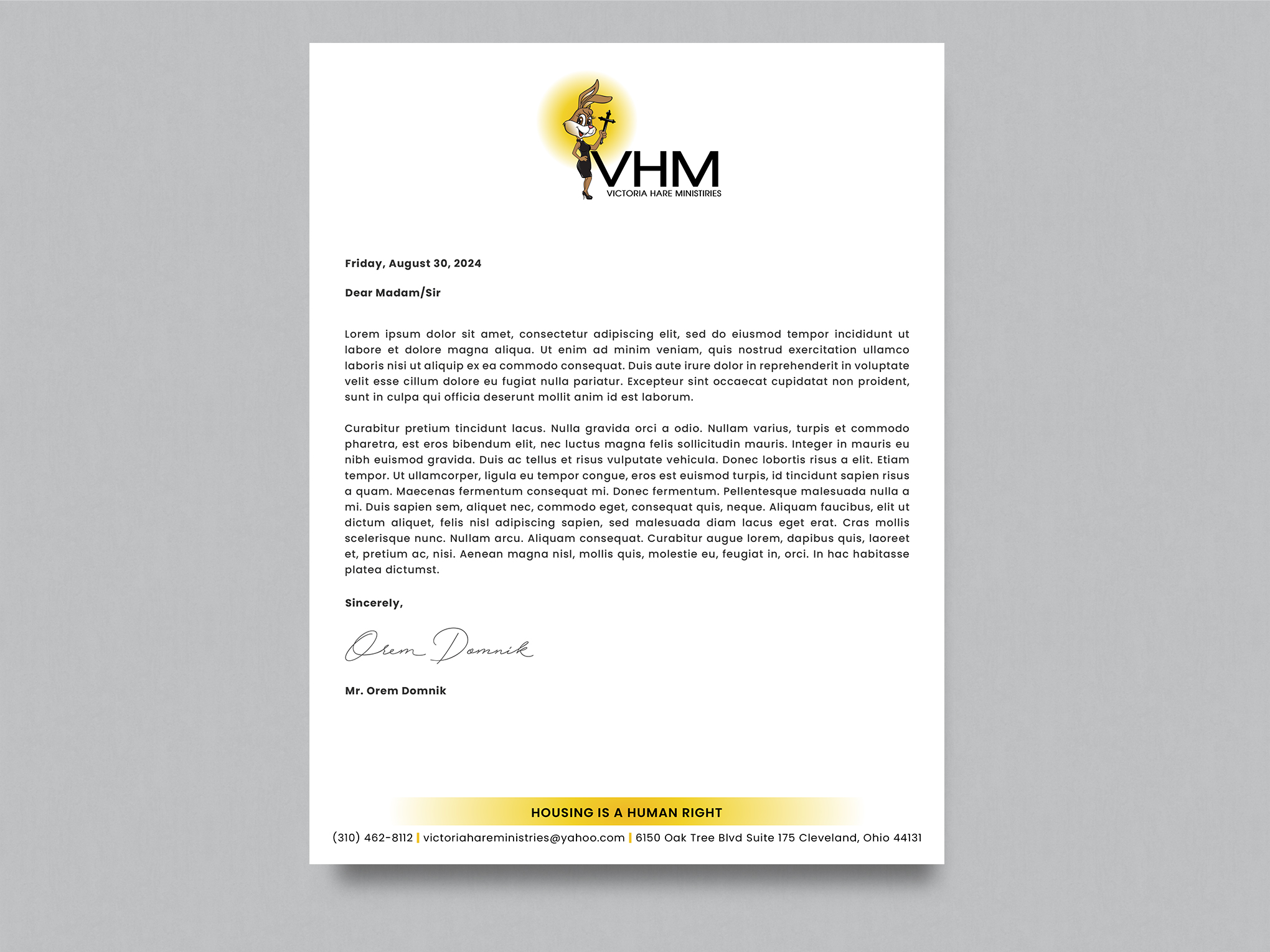 Diseño de Membrete por Creative Moon Design para Messiah Reigns Church Los Angeles | Diseño #33619560