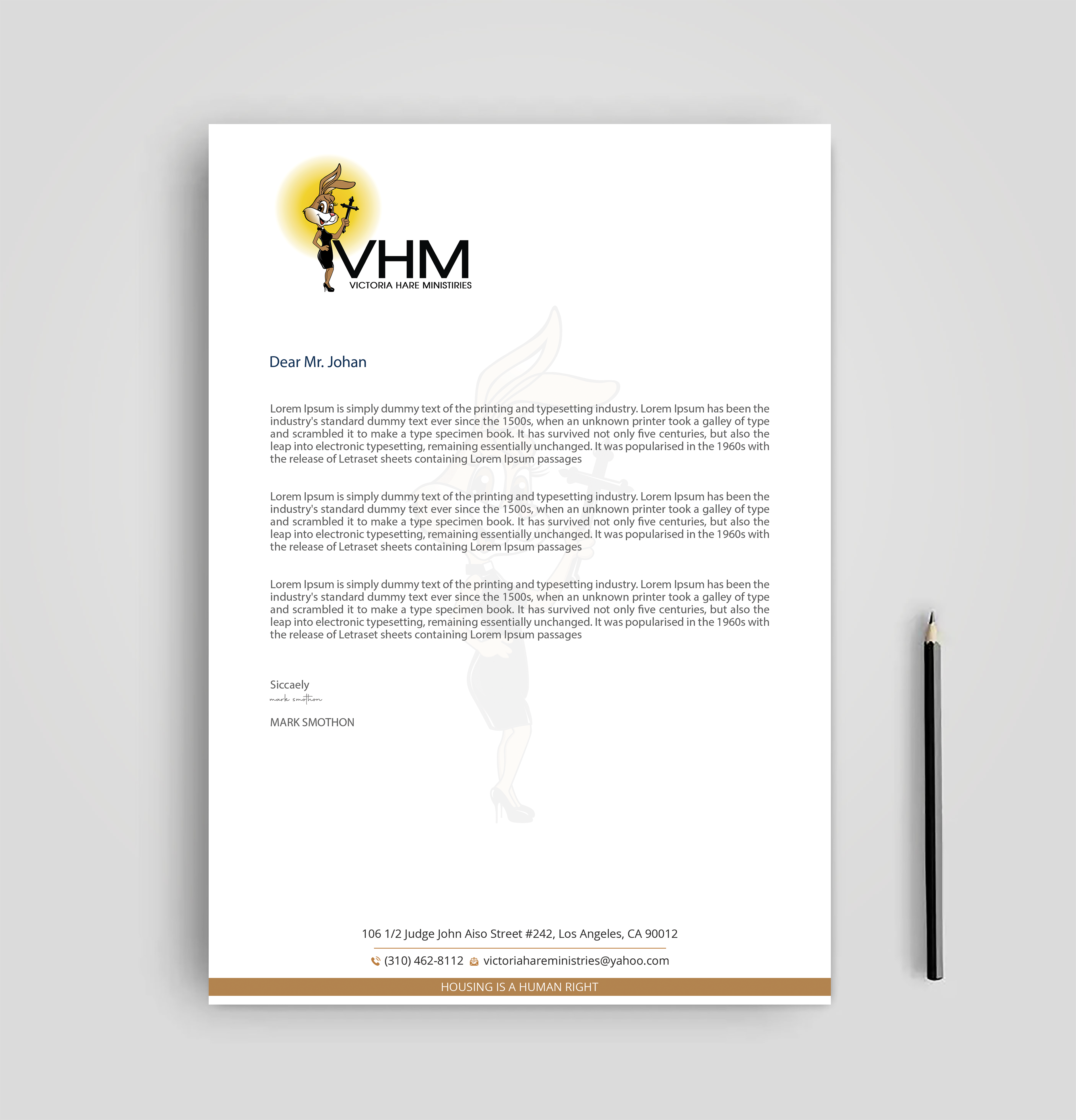 Diseño de Membrete por Expert Bappy para Messiah Reigns Church Los Angeles | Diseño #33611474