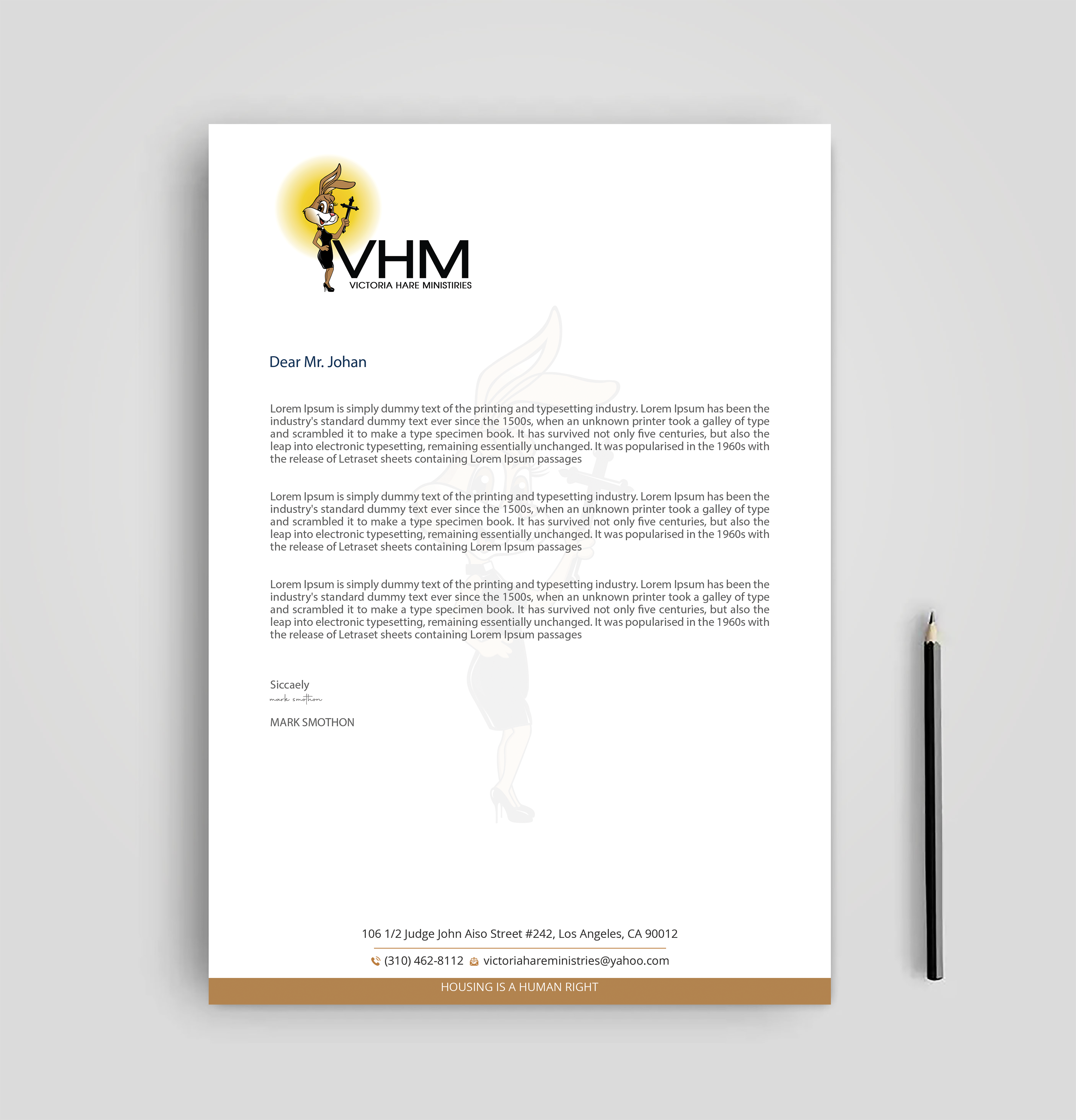 Diseño de Membrete por Expert Bappy para Messiah Reigns Church Los Angeles | Diseño #33611476