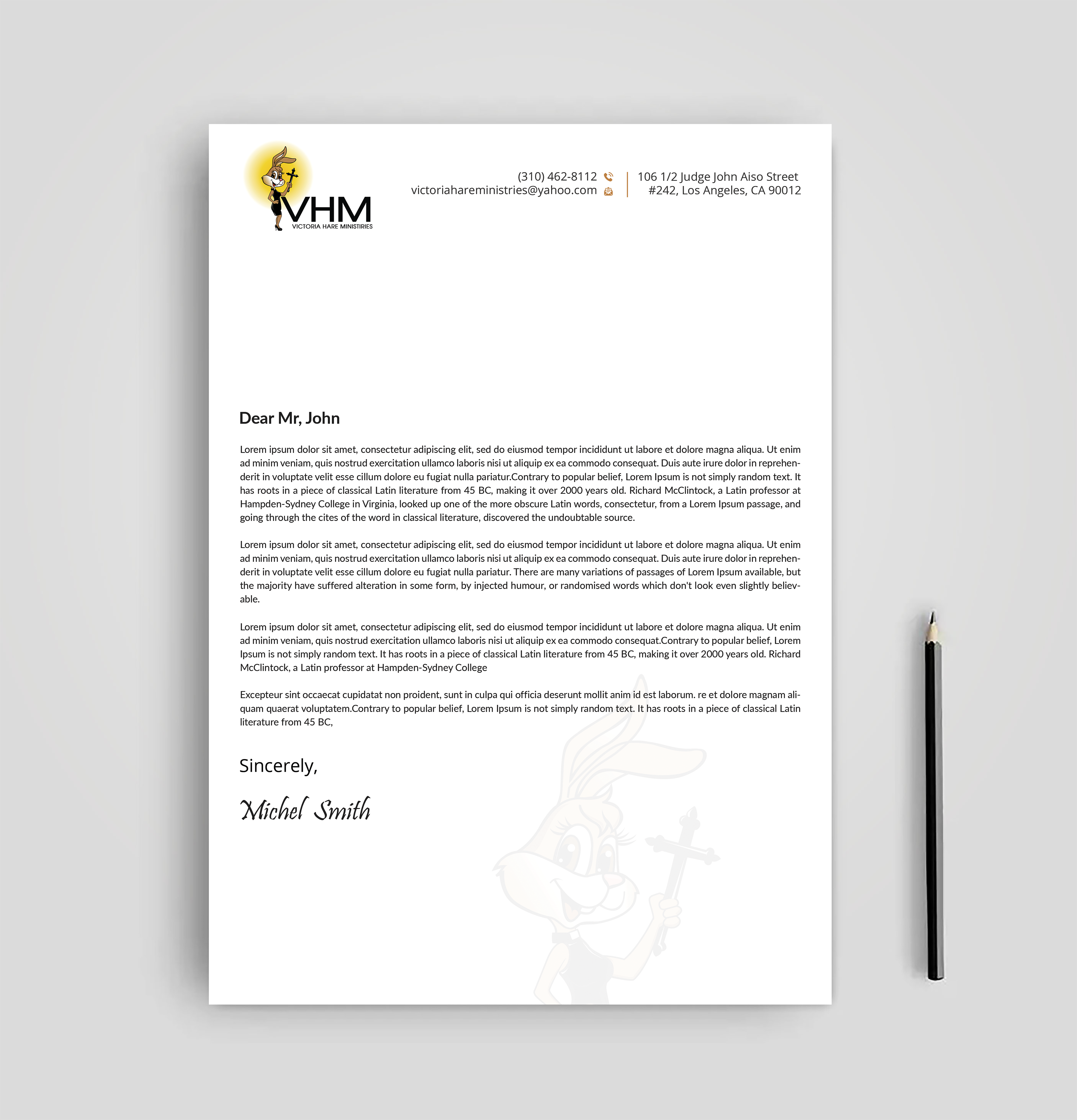 Letterhead Design by Expert Bappy for Messiah Reigns Church Los Angeles | Design #33611838