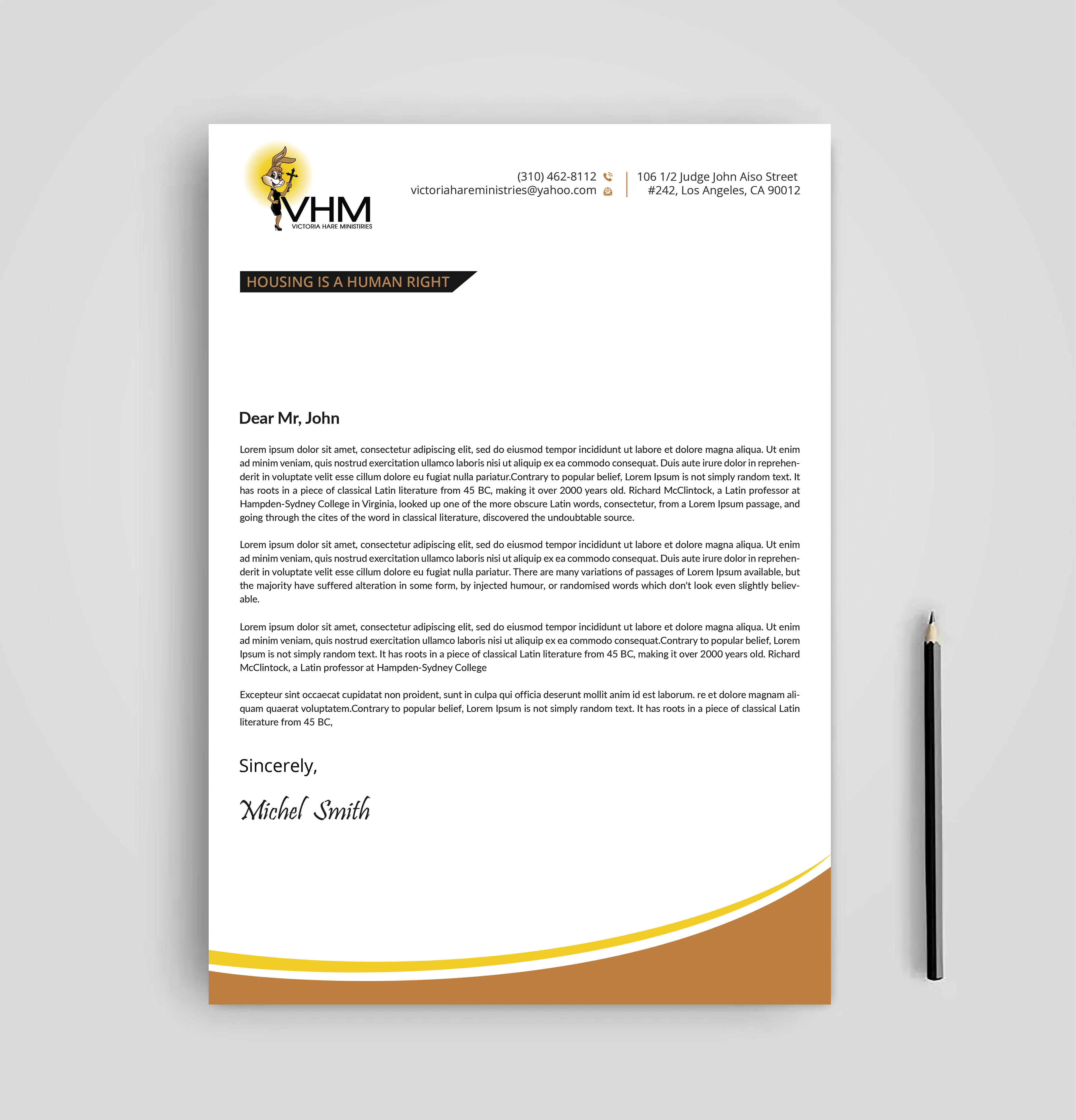 Diseño de Membrete por Expert Bappy para Messiah Reigns Church Los Angeles | Diseño #33612225