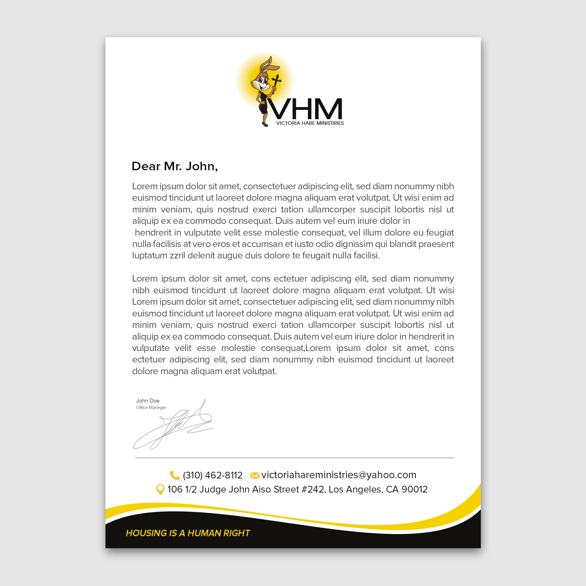 Letterhead Design by WellDesign for Messiah Reigns Church Los Angeles | Design #33606445