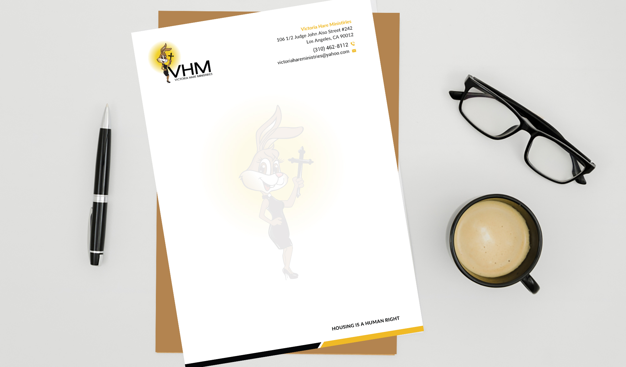 Letterhead Design by Sun Moon Graphic Designer for Messiah Reigns Church Los Angeles | Design #33617352