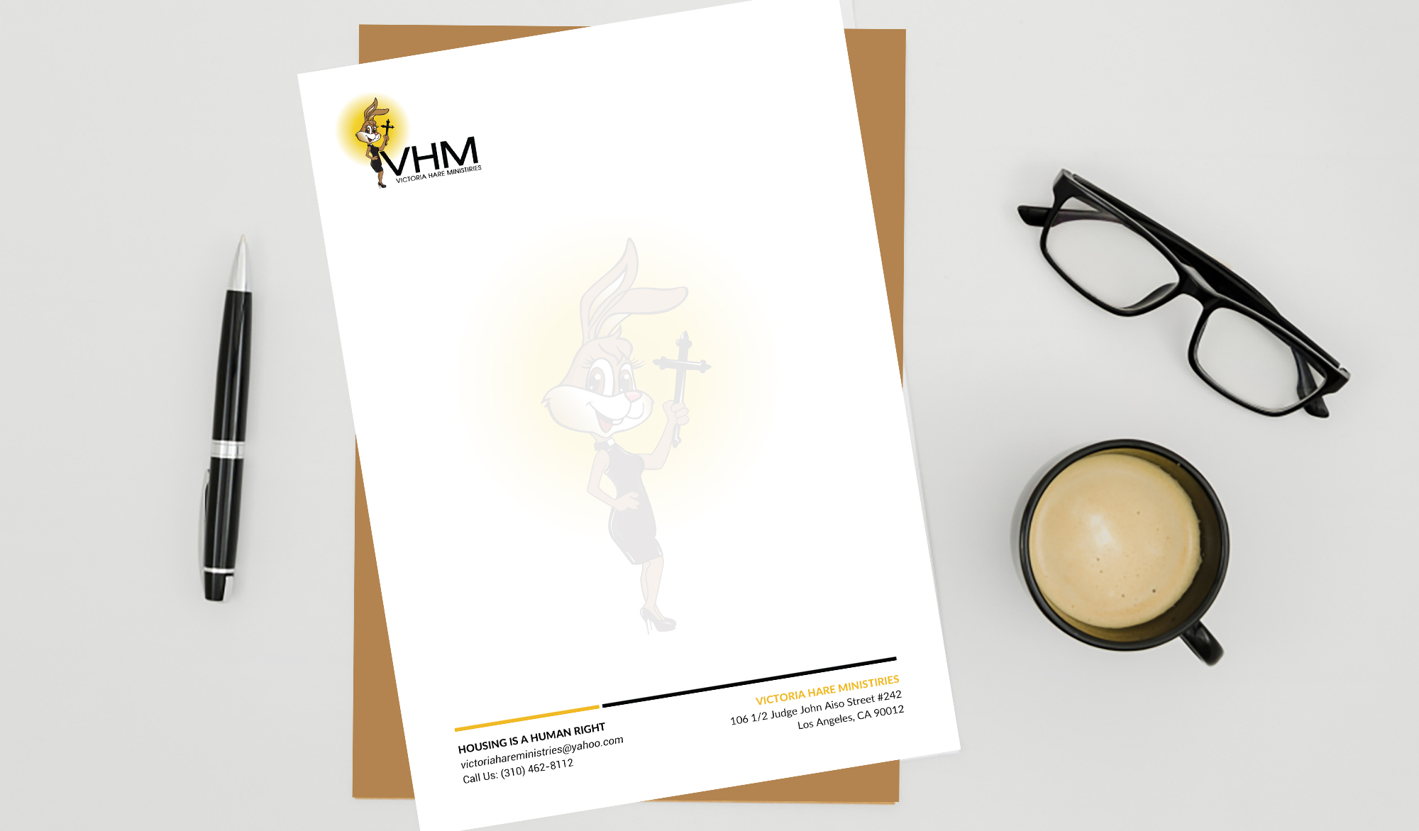 Letterhead Design by Sun Moon Graphic Designer for Messiah Reigns Church Los Angeles | Design #33617353