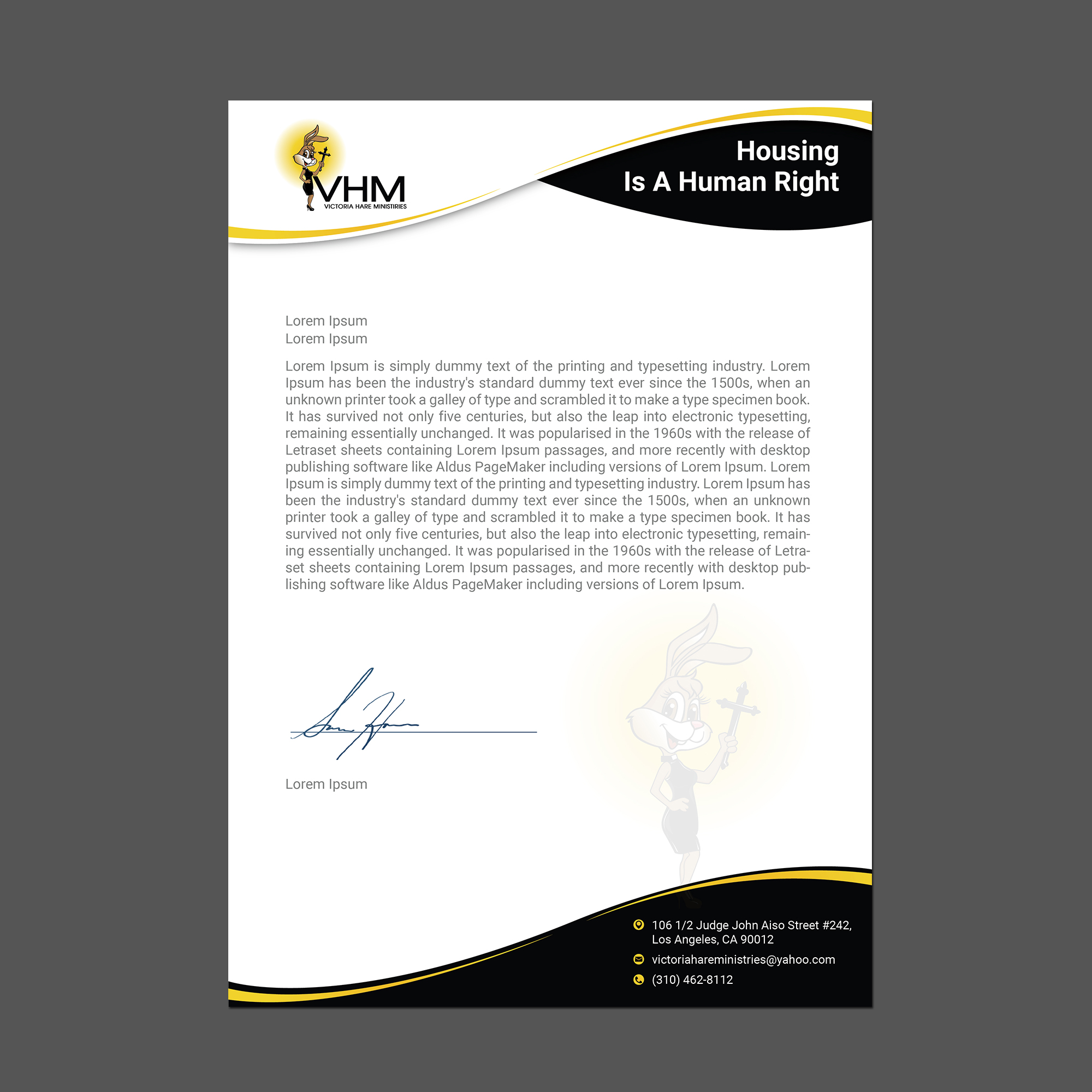 Letterhead Design by GraphicMonster for Messiah Reigns Church Los Angeles | Design #33612902