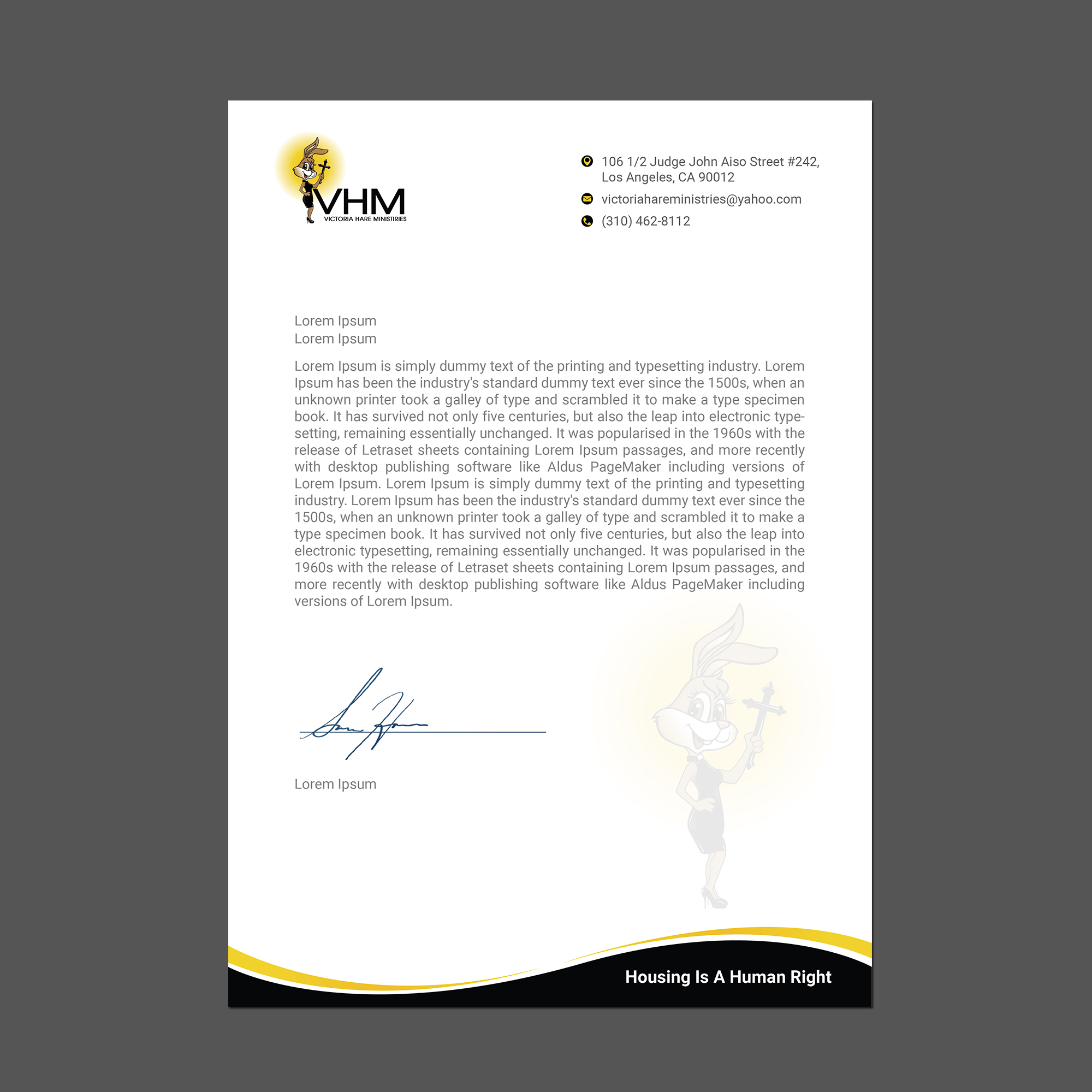 Letterhead Design by GraphicMonster for Messiah Reigns Church Los Angeles | Design #33612904