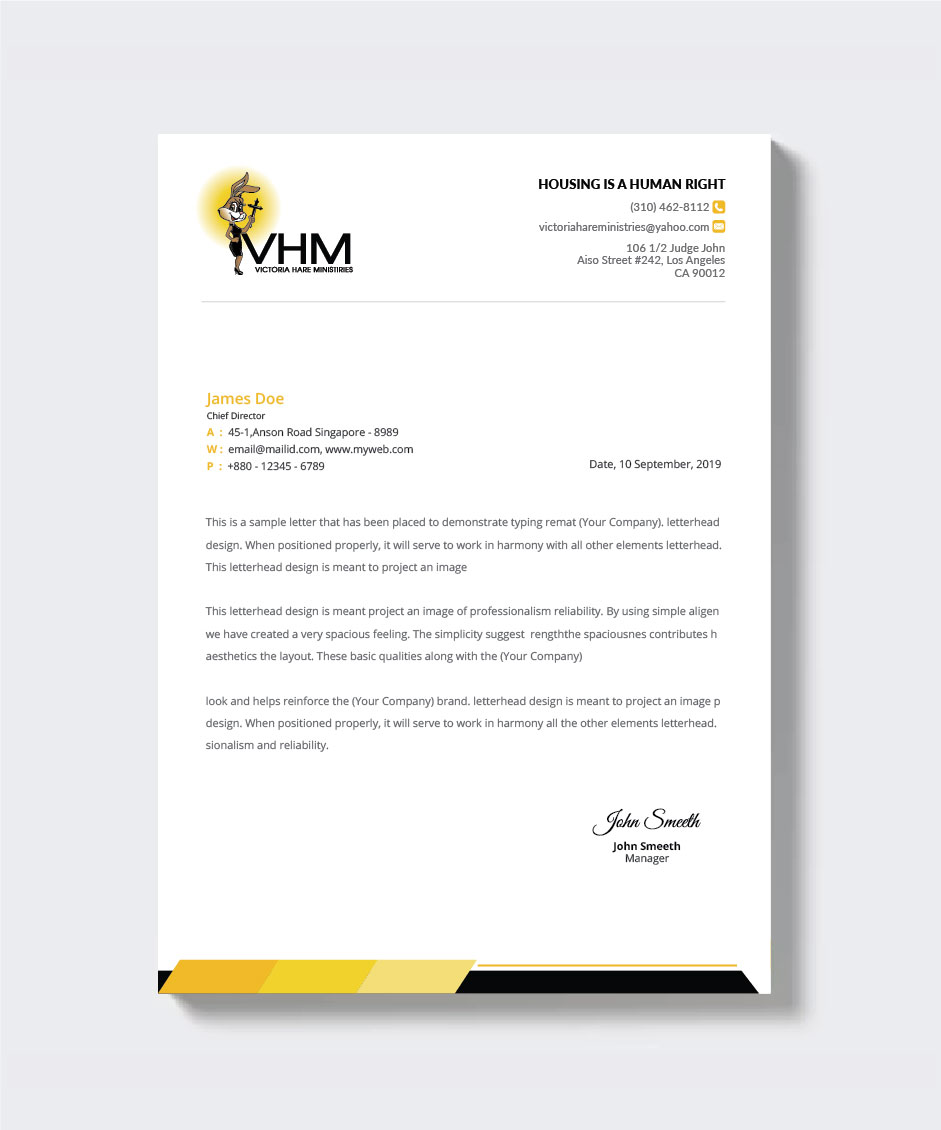 Letterhead Design by artbitin for Messiah Reigns Church Los Angeles | Design #33607844