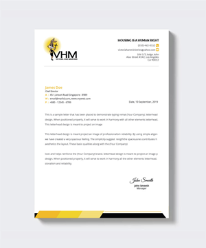 Letterhead Design by artbitin for Messiah Reigns Church Los Angeles | Design: #33607844